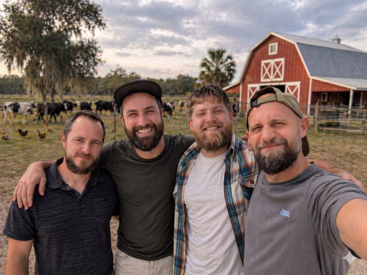The Barn founders: David, Phil, Stian, and Eddie